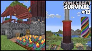 IRON FARM MINARET & SNIFFER FARM - Raj's Minecraft Guide #13