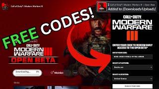 (PATCHED) GET FREE UNLIMITED MW3 BETA CODES