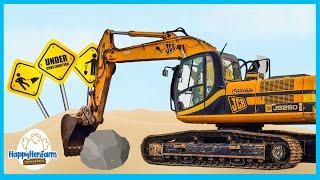 Excavator For Children | Kids Digger | Construction Trucks For Children