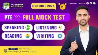 PTE Full Mock Test with Answers | October 2024 | Language Academy PTE NAATI & IELTS Online Classes