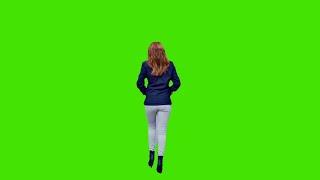 Beautiful Girl Green Screen Slow Motion Walking||vfx effects