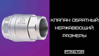  Клапан обратный нержавеющий с внутренней резьбой AISI304 | TRiNOX  #aisi304