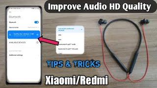 How to Improve Bluetooth Audio Quality in redmi Mobiles | Bluetooth audio codec not connected