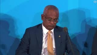 President Ibrahim Mohamed Solih's Speech at the UN SG’s Climate Action Summit 2019