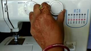 Neckline embroidery by USHA Janome allure sewing machine in Hindi