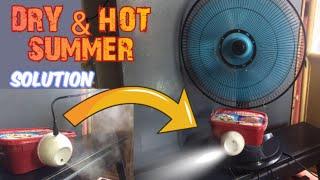 IMPROViSED ELECTRIC FAN AIR COOLER/DIY AIR CONDITIONEr