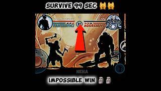 Survive 99 Sec Against Titan With Full HP ||#shadowfight2#shorts