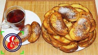 Очень сытный и вкусный завтрак! Жареный батон с молоком и яйцом