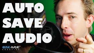 Auto Save Your Work In Adobe Audition