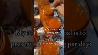 Preserving November: Day 3 Salsa #urbanhomestead #garden #gardening