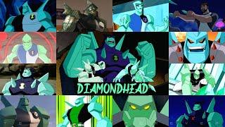 All diamondhead transformations in all Ben 10 series