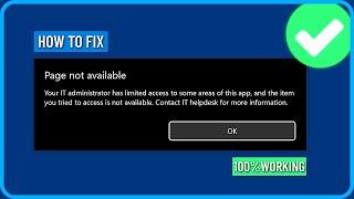 How to Fix Your It Administrator Has Limited Access to Some Areas of This App Windows Security(2024)