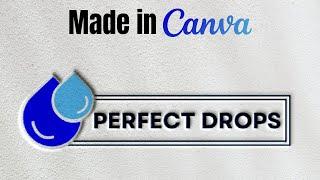 How to create a Combination Mark Drops 3D Logo on Canva & Photopea