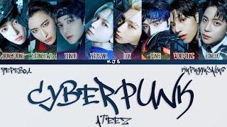 ATEEZ - CYBERPUNK [ПЕРЕВОД/КИРИЛЛИЗАЦИЯ/COLOR CODED LYRICS]