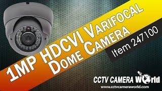 1 Megapixel HDCVI Dome Camera Vandal Proof 2.8-12mm Lens, Item 247100