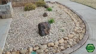 Before/After Landscape Drainage Solution | Dry Creek Bed | Brooks Landscaping #wemakedirtlookgood