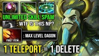 WTF First Item Max Level 5 Dagon 1 TP = 1 Delete Instant Delete Mid Nature Prophet Dota 2