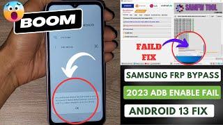 Samsung FRP Bypass 2023 Adb Enable Fail | Samfw FRP Fail | Android 13, 14 | AndroidUtility Free