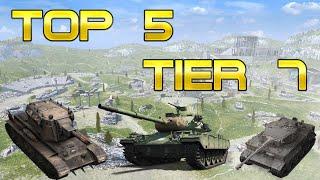 TOP 5 TIER 7 TANKS IN WOT BLITZ