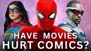 have movies hurt the value of comics?