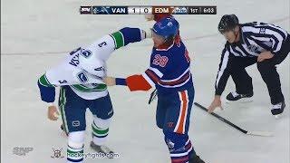 Kevin Bieksa vs Ryan Jones Jan 21, 2014