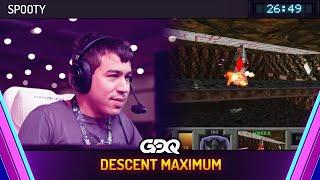 Descent Maximum by Spooty in 26:49 - Awesome Games Done Quick 2025