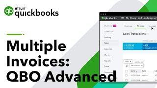 Create Multiple Invoices in QBO Advanced | QuickBooks