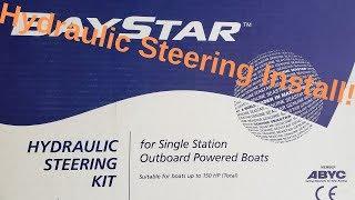 BayStar Hydraulic Steering Install on my Mako Boat!