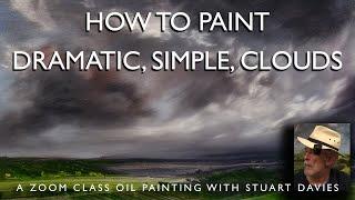 A Zoom Class Landscape Painting & Endless Talking - Oil Painting With Stuart Davies - Part 1