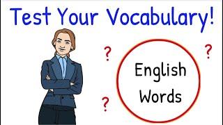 English Words Test Yourself