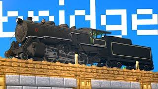 I Built a Train Bridge in Minecraft! [Immersive Railroading]