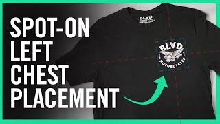 Left Chest Print Placement Made Easy - How To Place Left Chest Logos & Prints