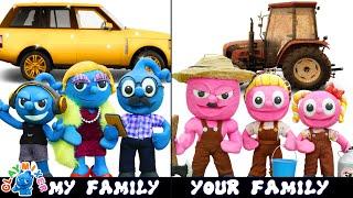 FAMILY VS FAMILY | Who Is The Best | Funny Tiny and Pinky Family Situations by Clay Mixer