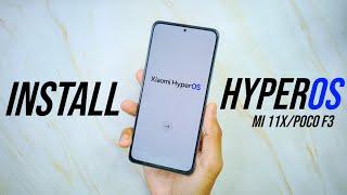 How to Install HyperOS Android 14 Updates On Mi 11X/POCO F3 - 2 Mins Only 