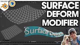 How to Use the SURFACE DEFORM Modifier in Blender!