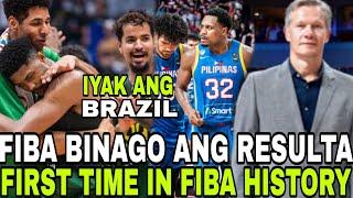 FIBA BINAGO ang RESULTA Gilas PASOK sa Olympics | FIRST TIME in FIBA HISTORY To | IYAK ang Brazil !