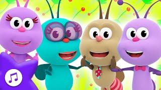 Here We Go Round the Happy Bugs!  30 Minutes of Fun Songs & Dance Boogie Bugs