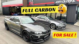 SPECIAL NISSAN SKYLINE GT-R R34 FOR SALE! Full Carbon!