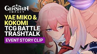 Kokomi Versus Yae Miko In TCG Grand Finals Cutscene | Summoners Summit Story Part 3 | Genshin Impact