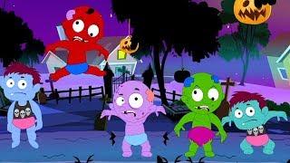 Five Little Zombies | Scary Nursery Rhymes For Kids | Spooky Songs For Children