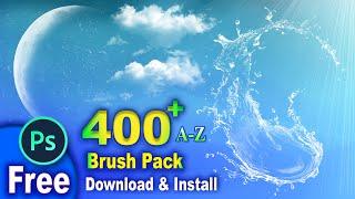 Free Download & Install A to Z  Brush Pack in Adobe Photoshop CC #photoshopbrushesfreedownload