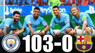 FIFA 23 | RONALDO, MESSI, MBAPPE, NEYMAR, ALLSTARS | MANCHESTER CITY 103-0 BARCELONA | PS5 4K 60FPS