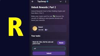 Unlock Rewards | Part 2 | Tapswap Code | Unlock Rewards! How to Start Staking Crypto and Earn More