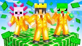 Surviving One MILLIONAIRE Block in Minecraft!