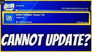 HOW TO FIX CANNOT DOWNLOAD UPDATE ON PS4