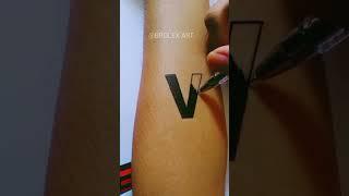 DIY Tattoo V Style On Arm