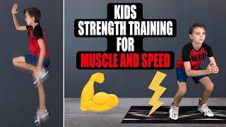 "GET STRONG & FAST" (Kids Exercises To Build Muscle + Increase Speed)