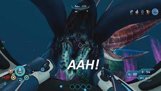 My reaction to seeing the Chelicerate Leviathan for the first time! (Subnautica Below Zero)