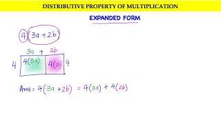 Distributive property of multiplication - Expanded form - Part 1