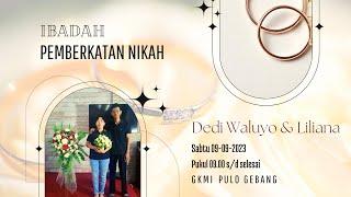 Ibadah Pemberkatan Nikah GKMI PULO GEBANG | Sabtu, 9 September 2023| [LIVE STREAMING]